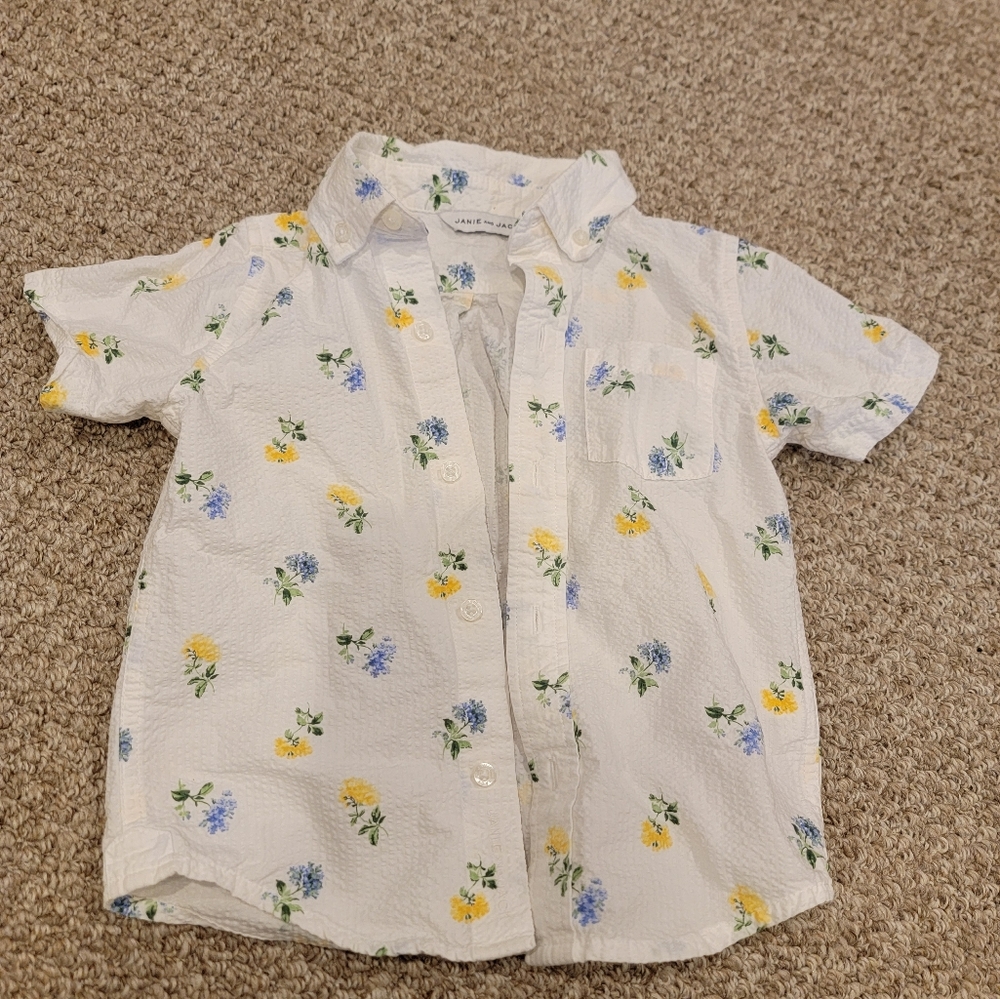 Janie&Jack short sleeve button down